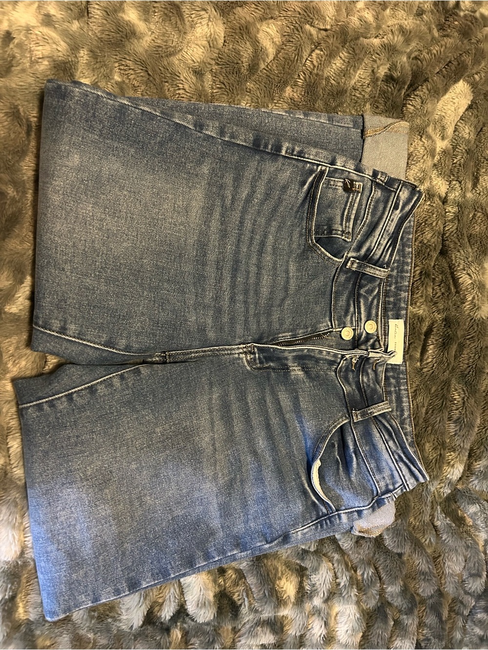 KanCan Classic Straight Leg Jeans in Blue Denim